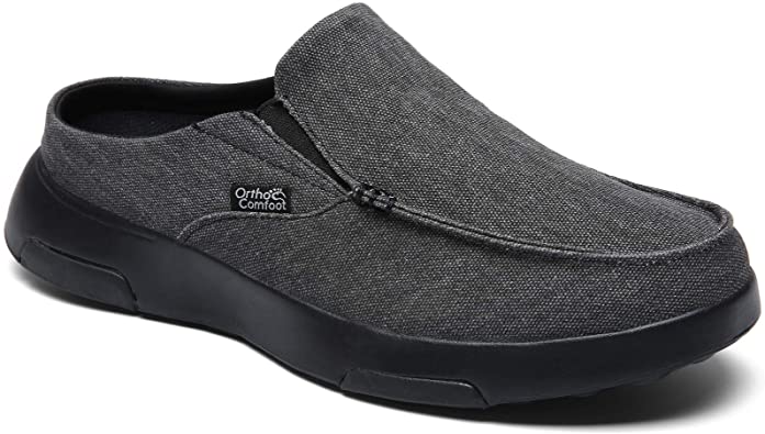 Mocasines para hombre, fascitis plantar, alivio del dolor de pies y talón, zapatillas ortopédicas informales para diabéticos juanetes y zapatos de barco